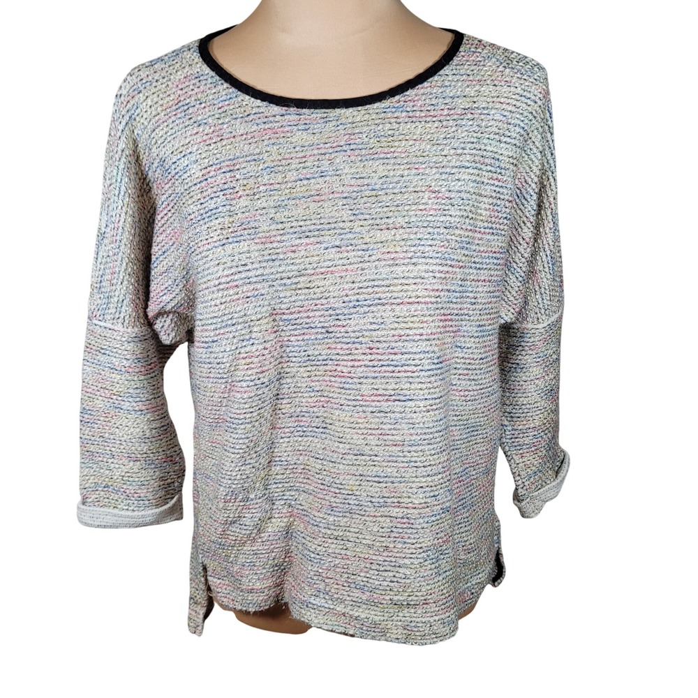 Textured Pastel Boucle Confetti Knit Dolman Topshop‎ Twee Preppy Light Academia